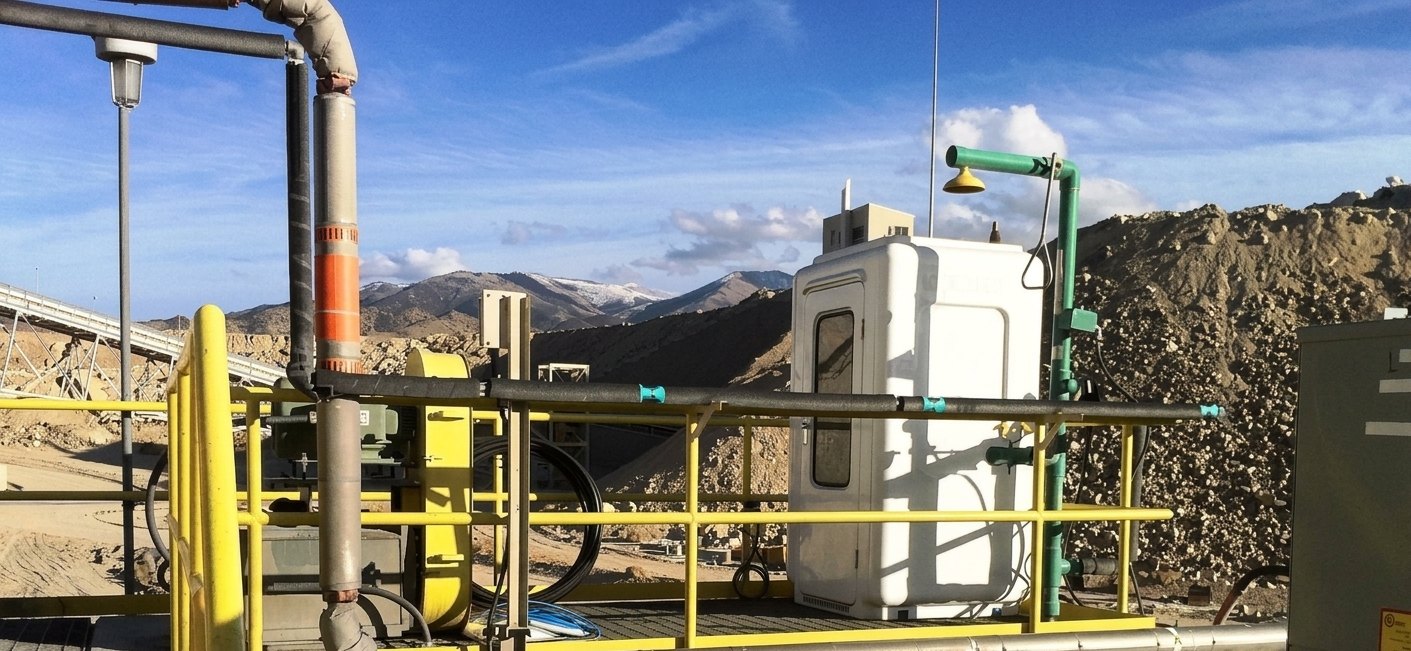 An early TAC 1000 analyser installation. PAS has built on-line analysers since 1989